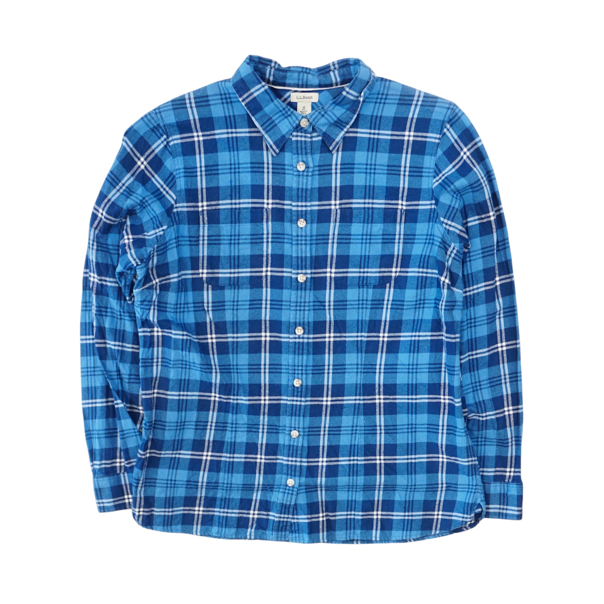 L. L. Bean Карирана Риза с Дълъг Ръкав
