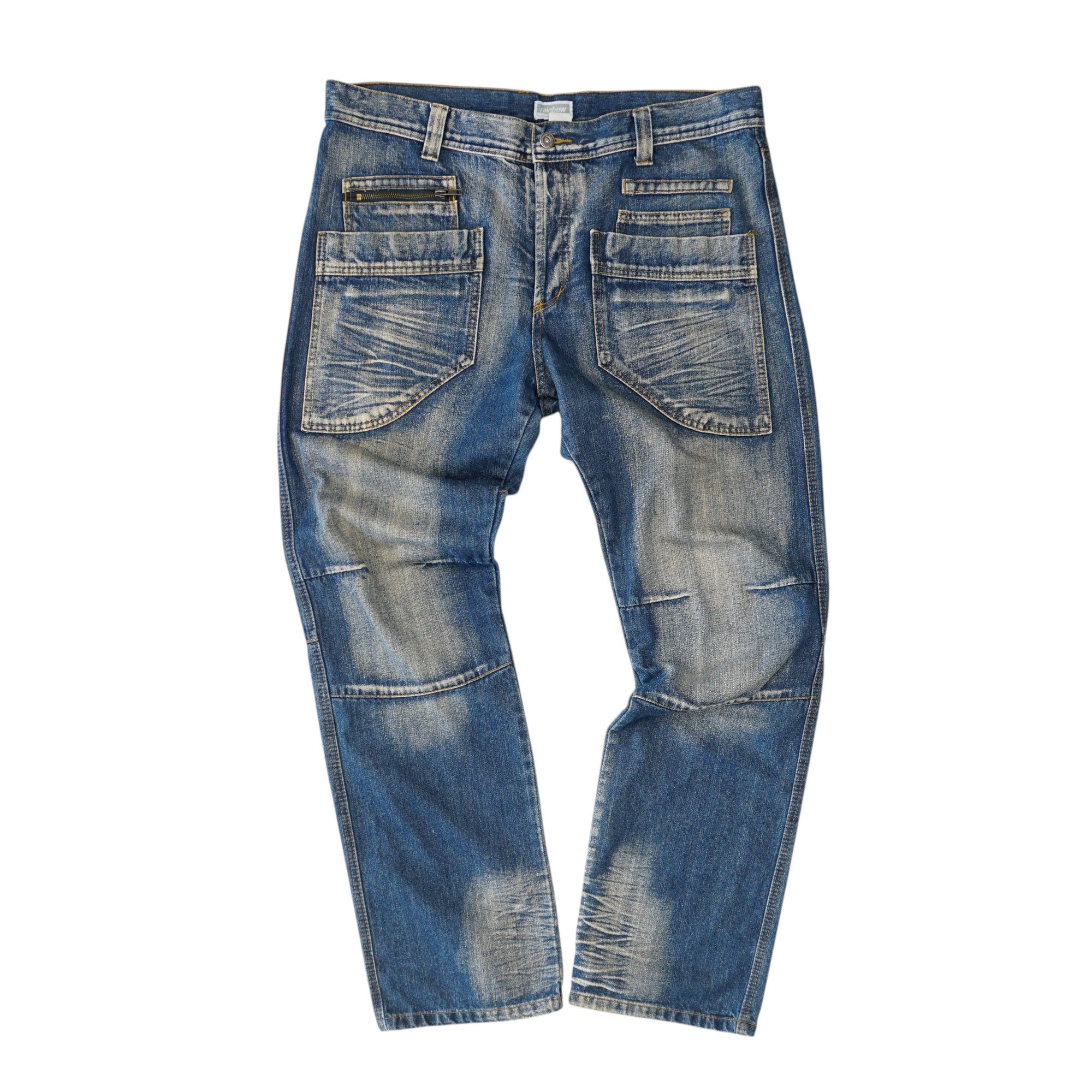 Rainbow Винтидж Y2K Дънки