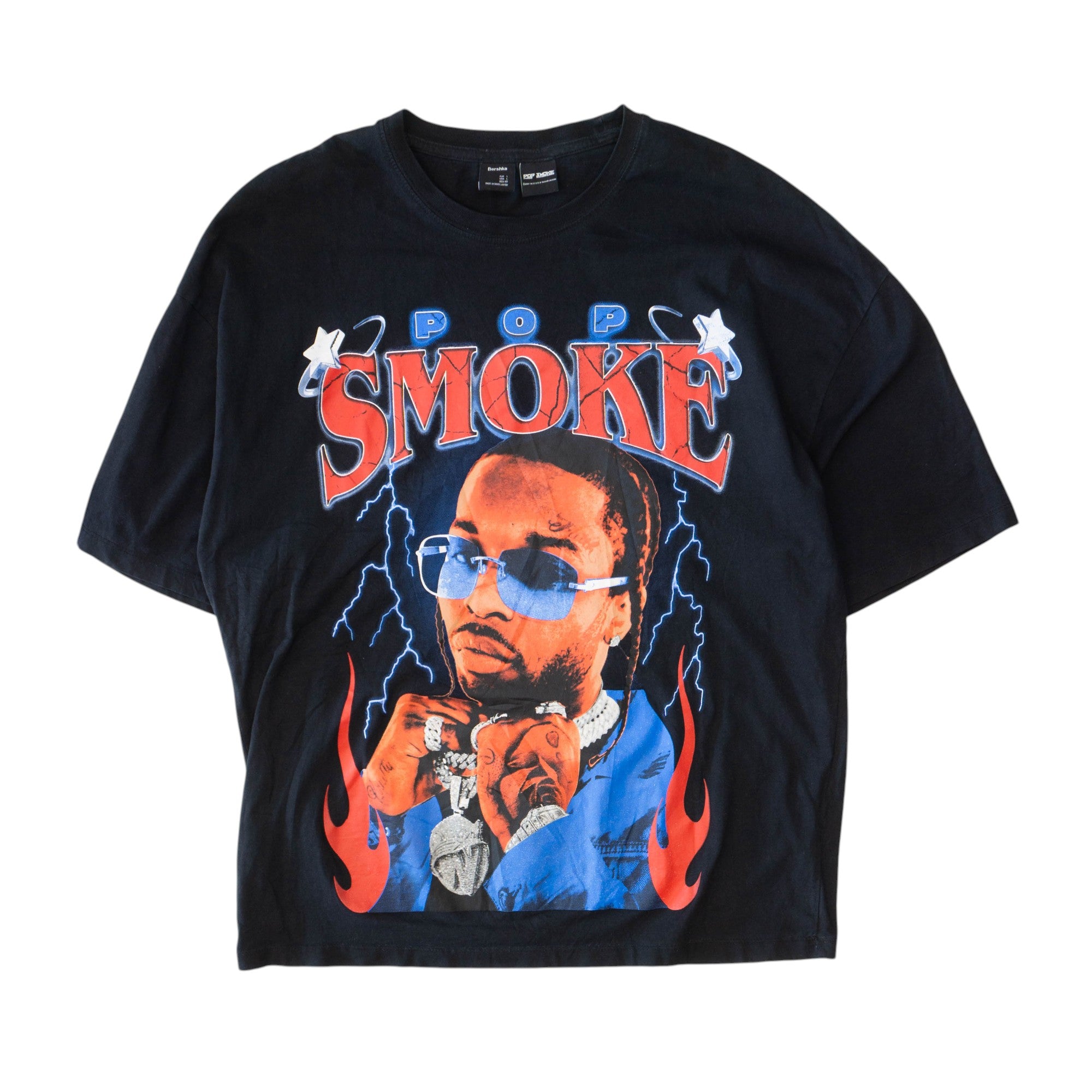 Bershka X Pop Smoke Тениска