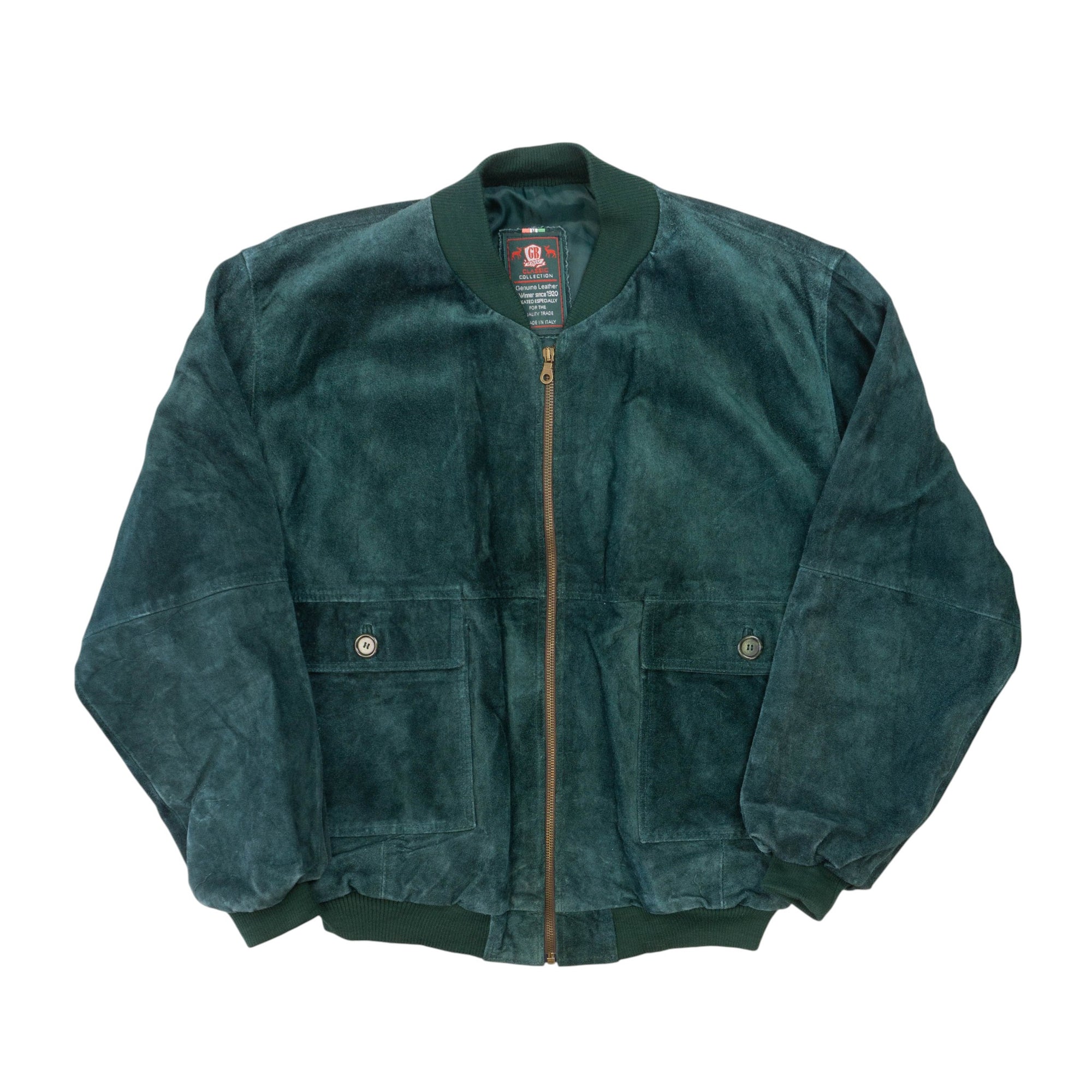 Vintage Suede Bomber Естествена Кожа Яке