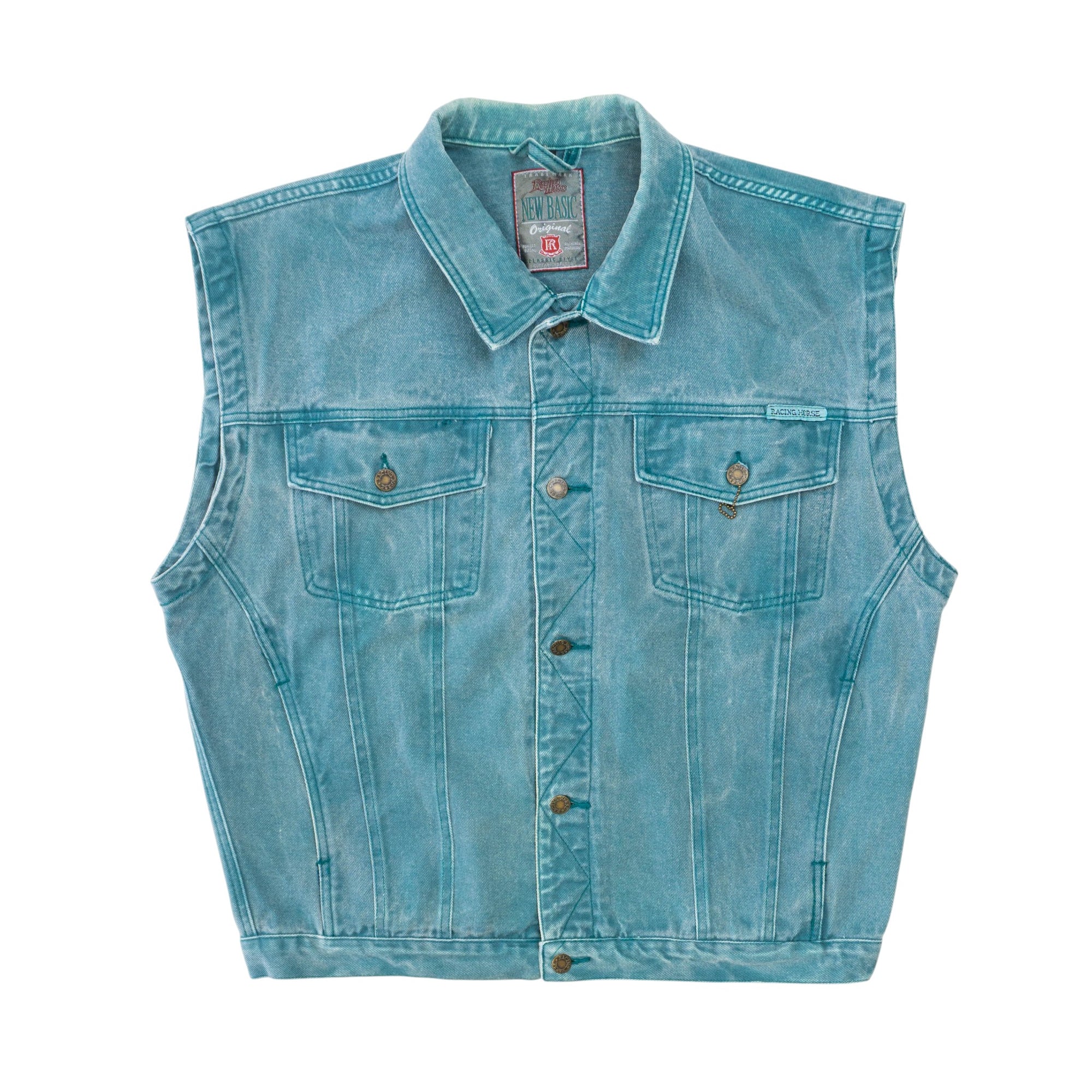 Racing Horse Vintage Дънков Елек