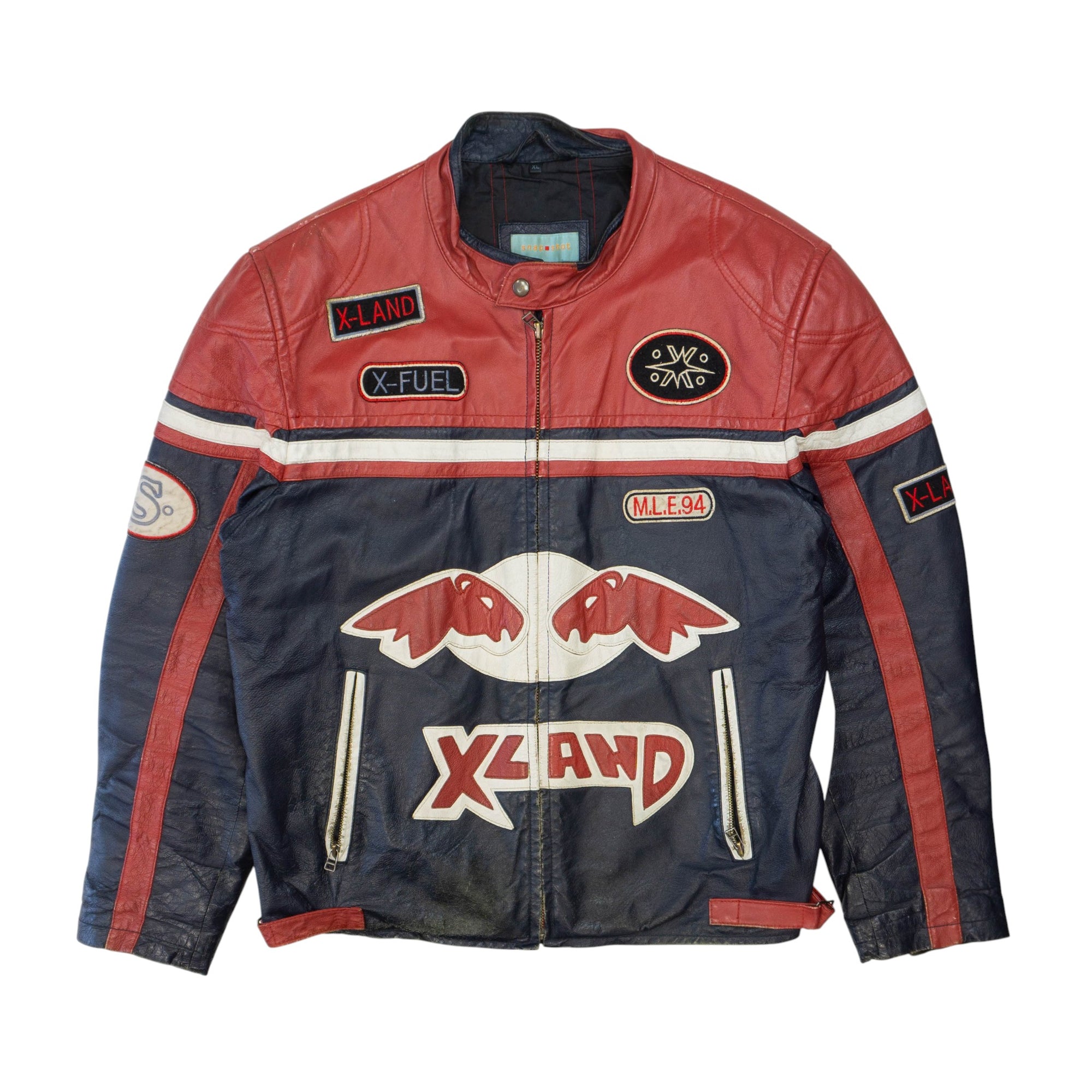 Vintage Съзтезателно Кожено Яке