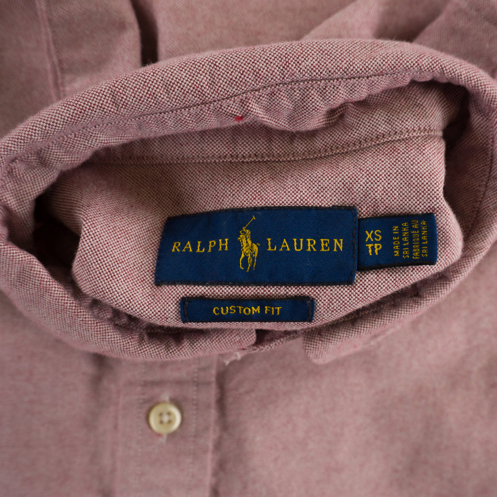Ralph Lauren Розова Риза с Дълъг Ръкав