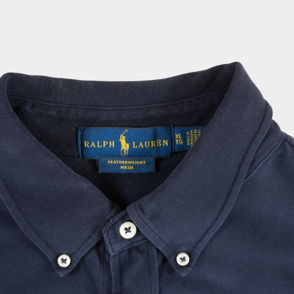 Polo Ralph Lauren Тъмно Синя Риза с Дълъг Ръкав