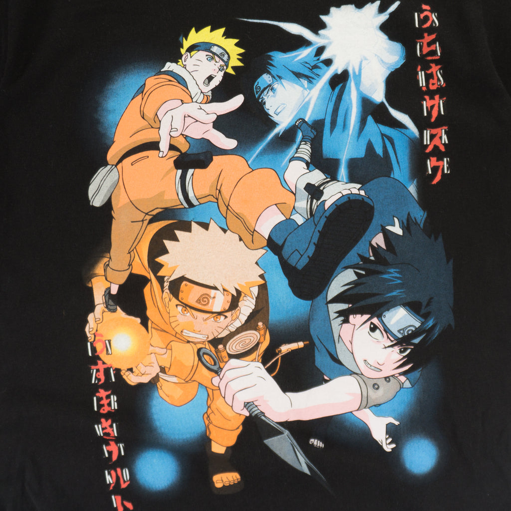 Naruto Черна Тениска с Графика