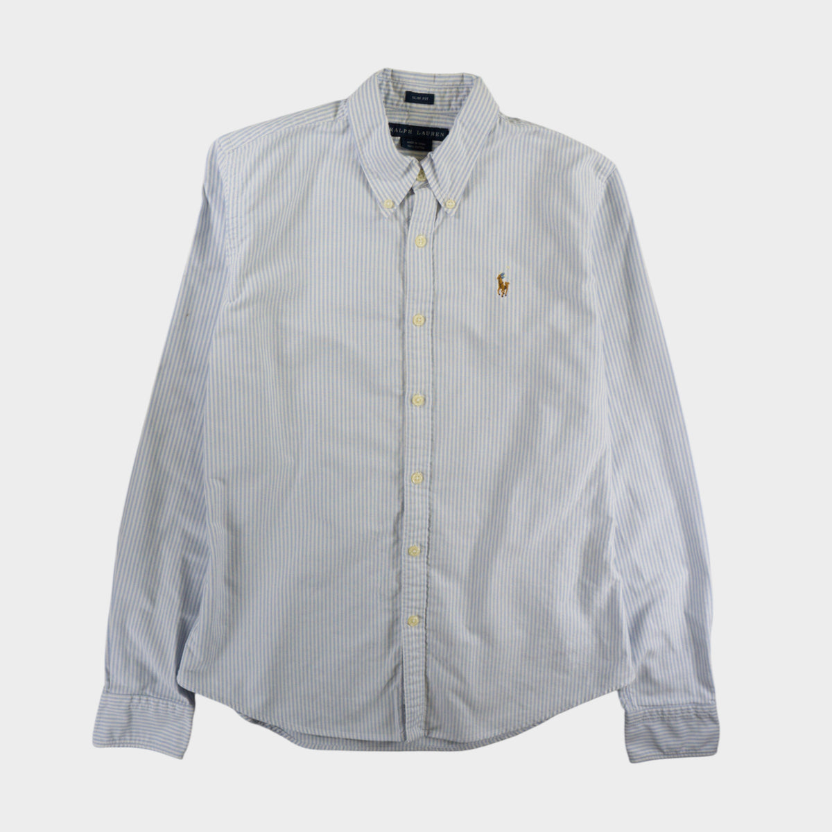 Ralph Lauren Винтидж 2000-те Раирана Риза с Дълъг Ръкав