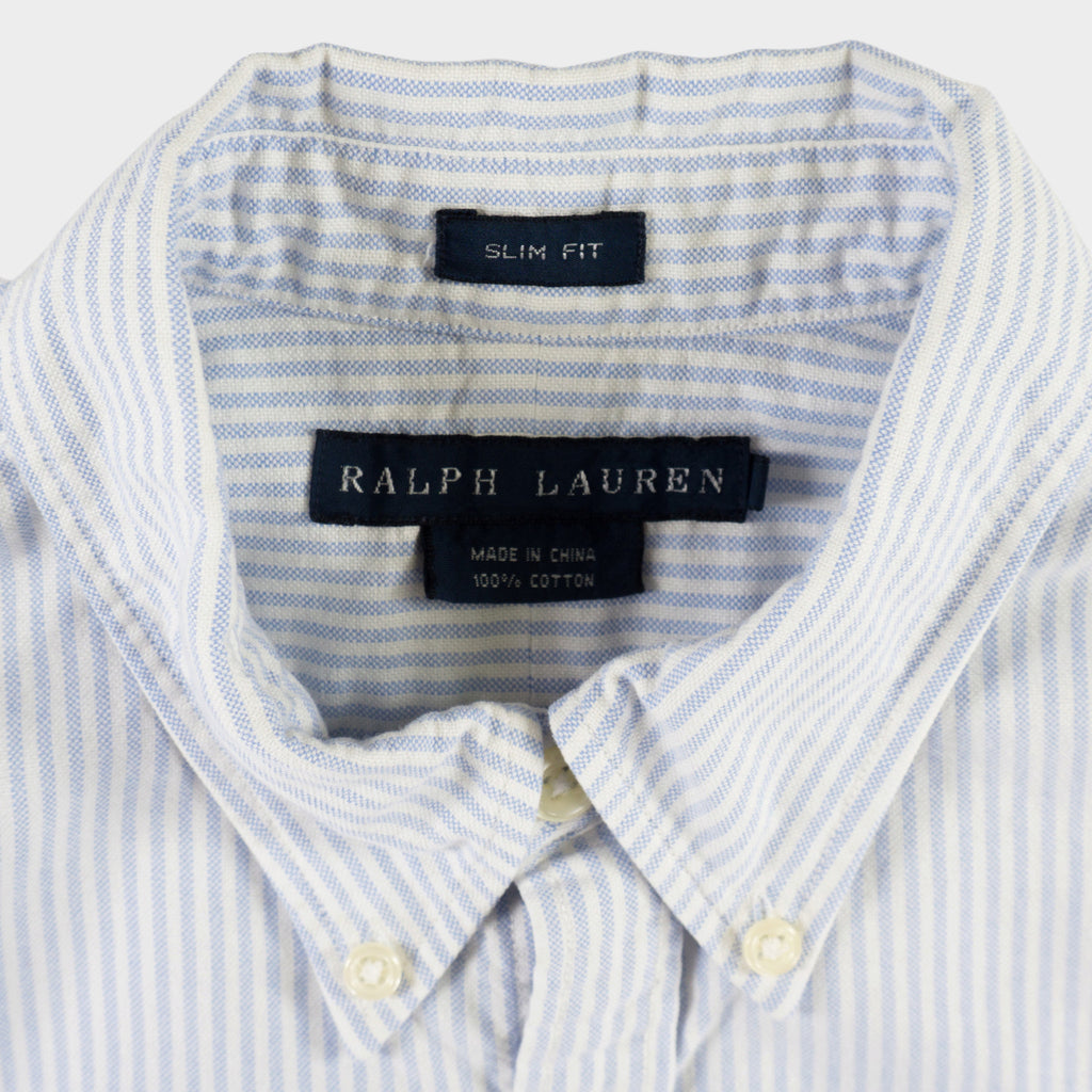 Ralph Lauren Винтидж 2000-те Раирана Риза с Дълъг Ръкав