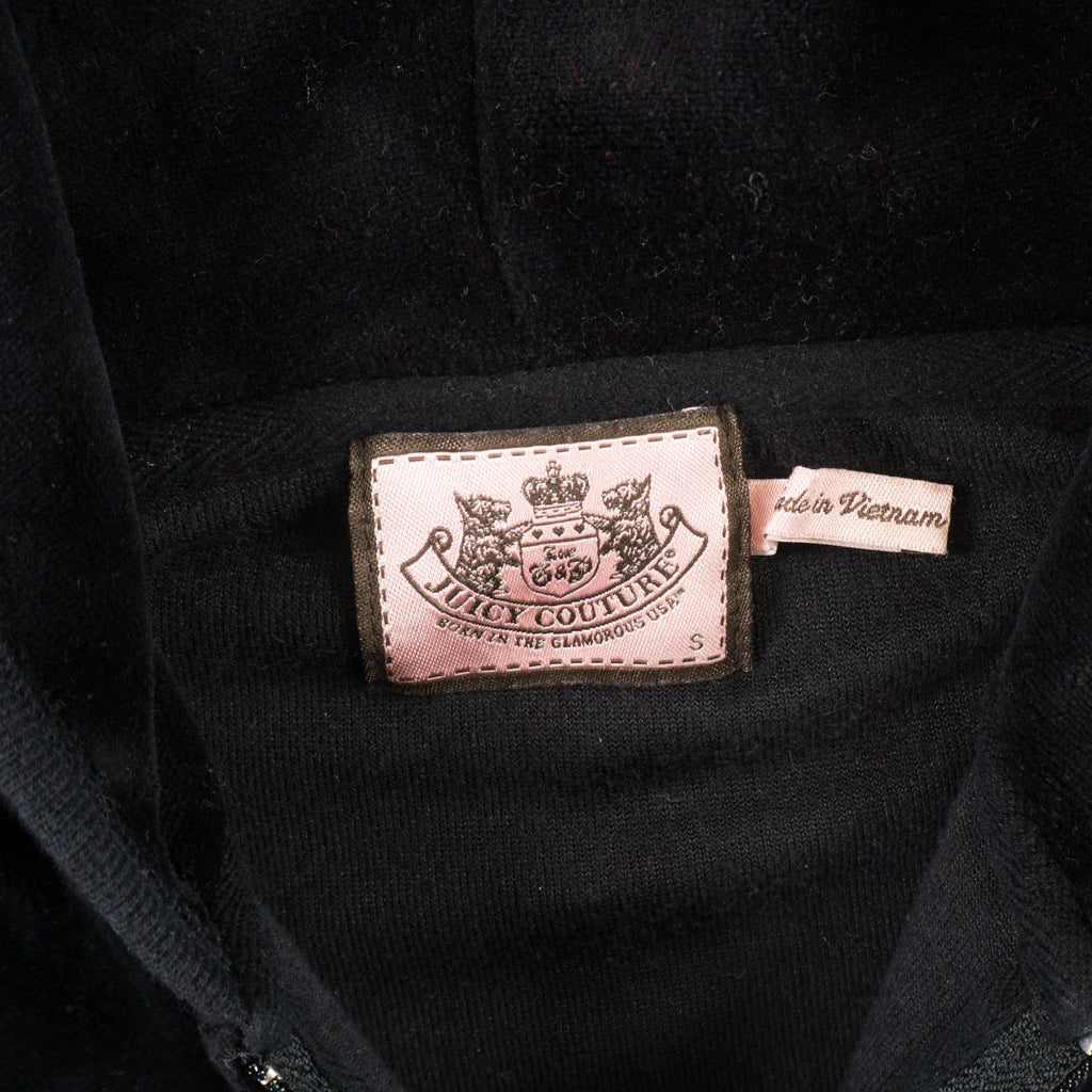 Juicy Couture Черен Суичър с Цип