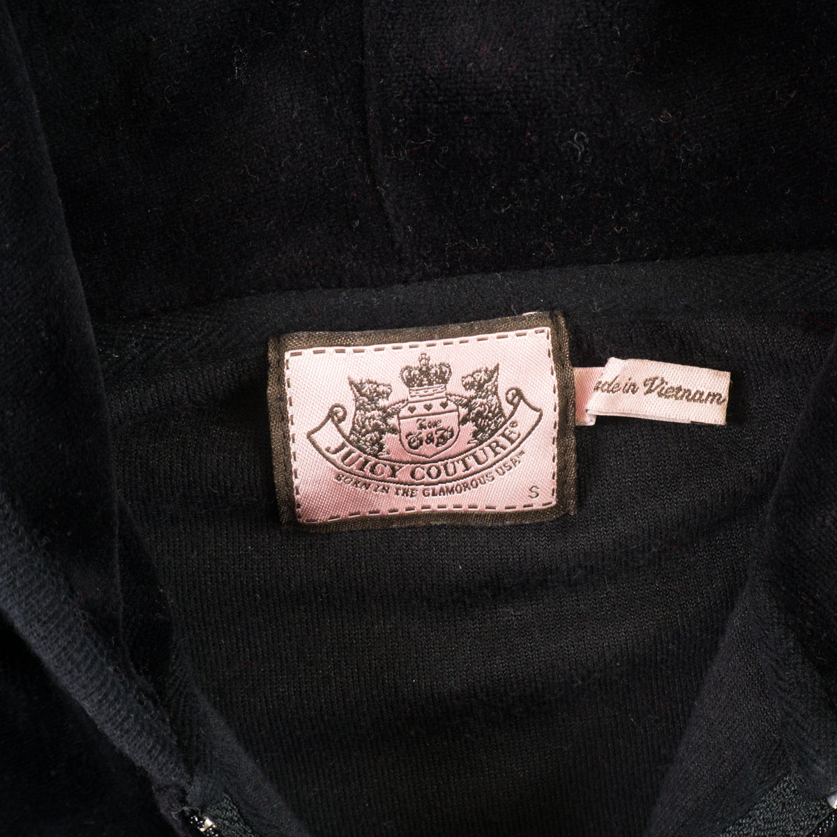 Juicy Couture Черен Суичър с Цип