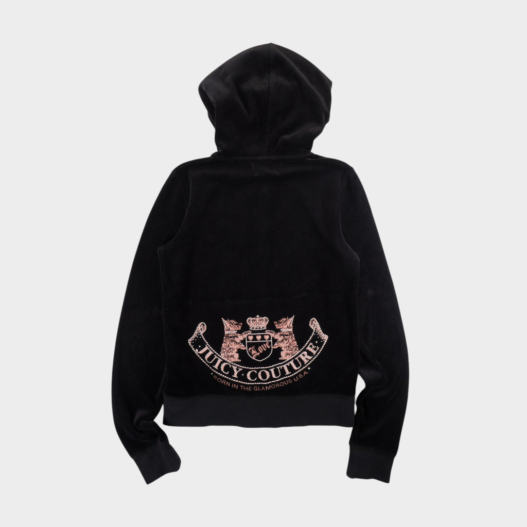 Juicy Couture Черен Суичър с Цип