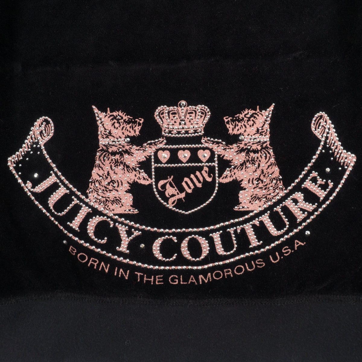 Juicy Couture Черен Суичър с Цип