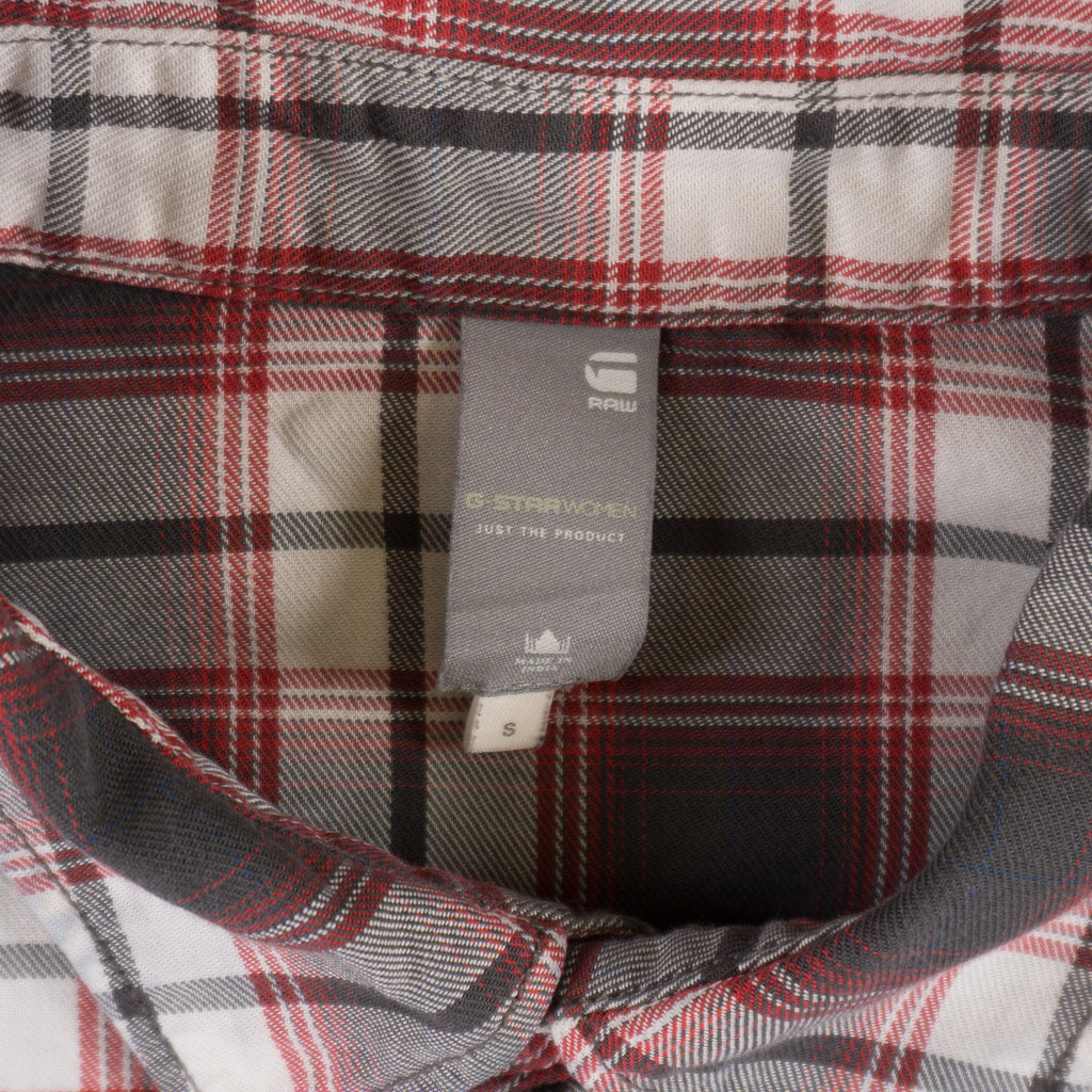 G-Star Raw Червена Карирана Риза с Дълъг Ръкав