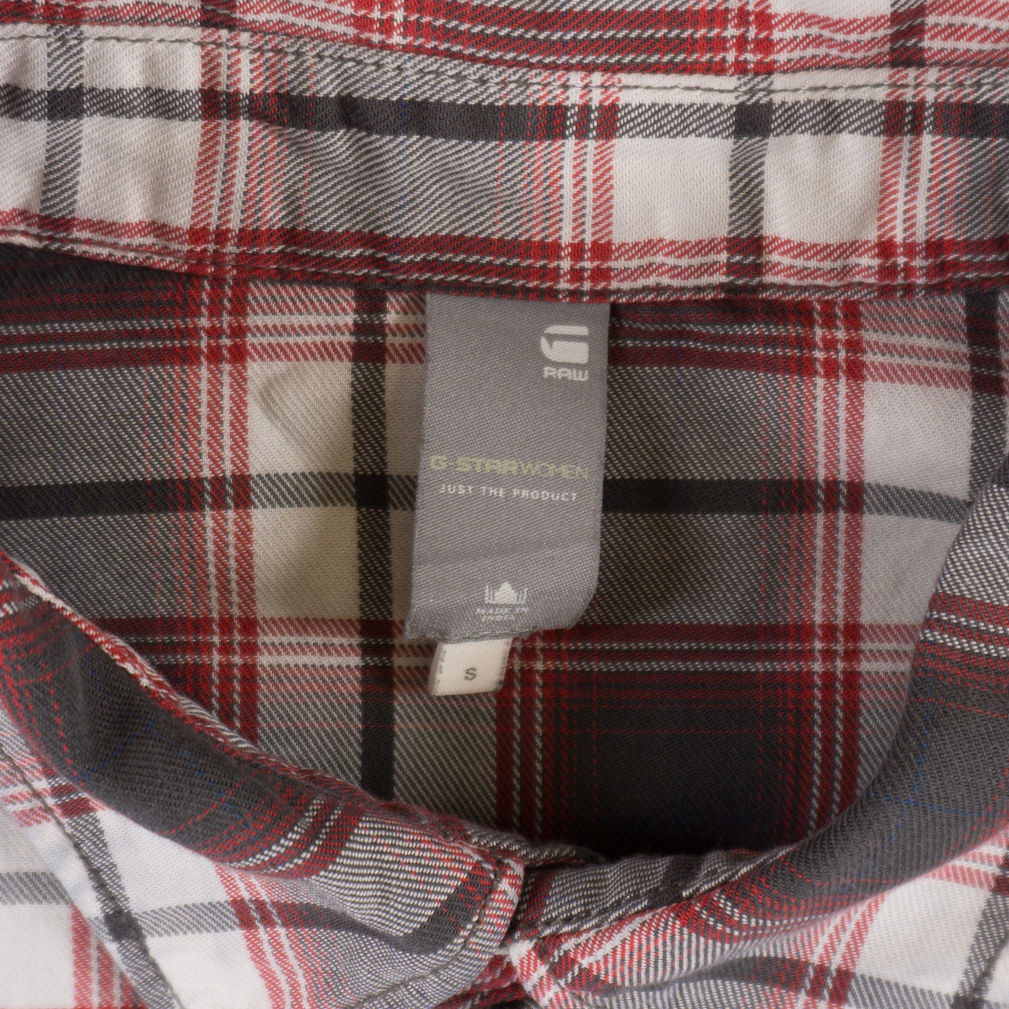G-Star Raw Червена Карирана Риза с Дълъг Ръкав