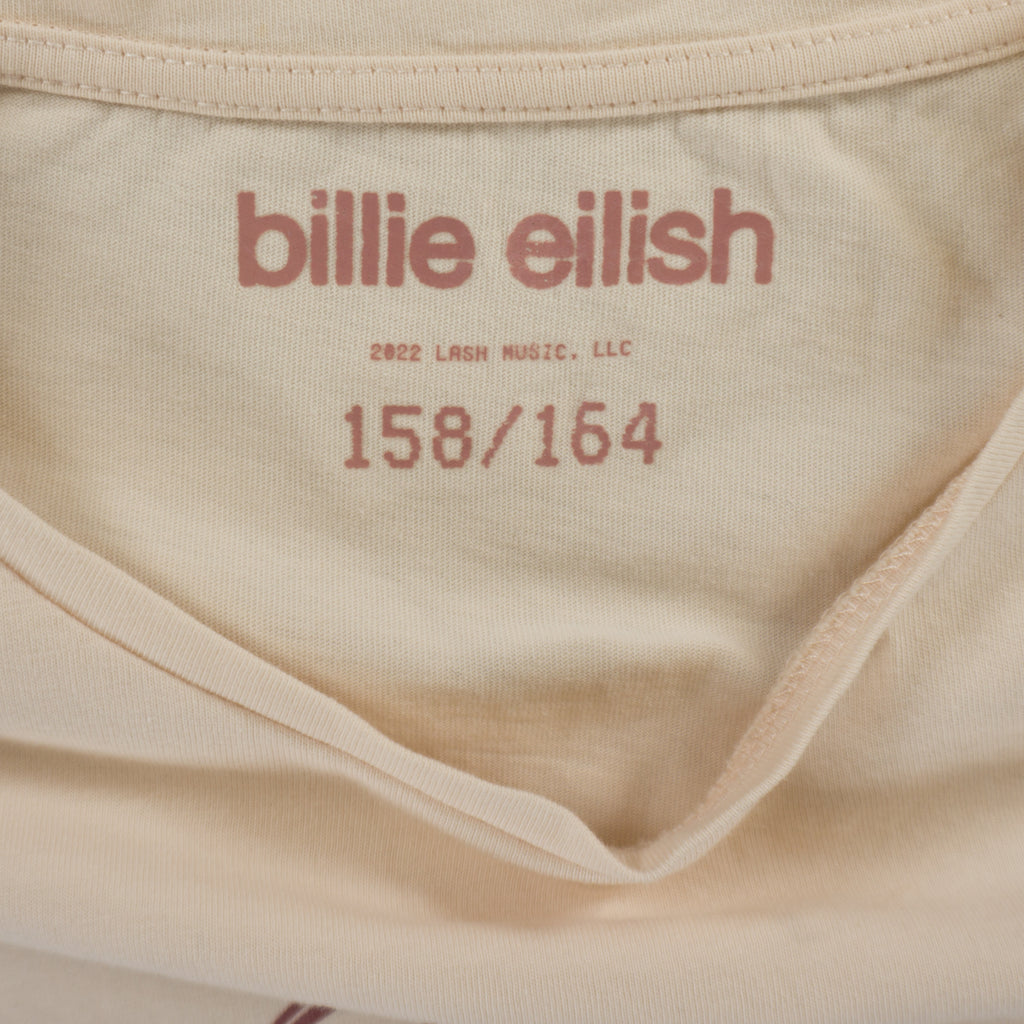 Billie Eilish Кремава Тениска с Графика