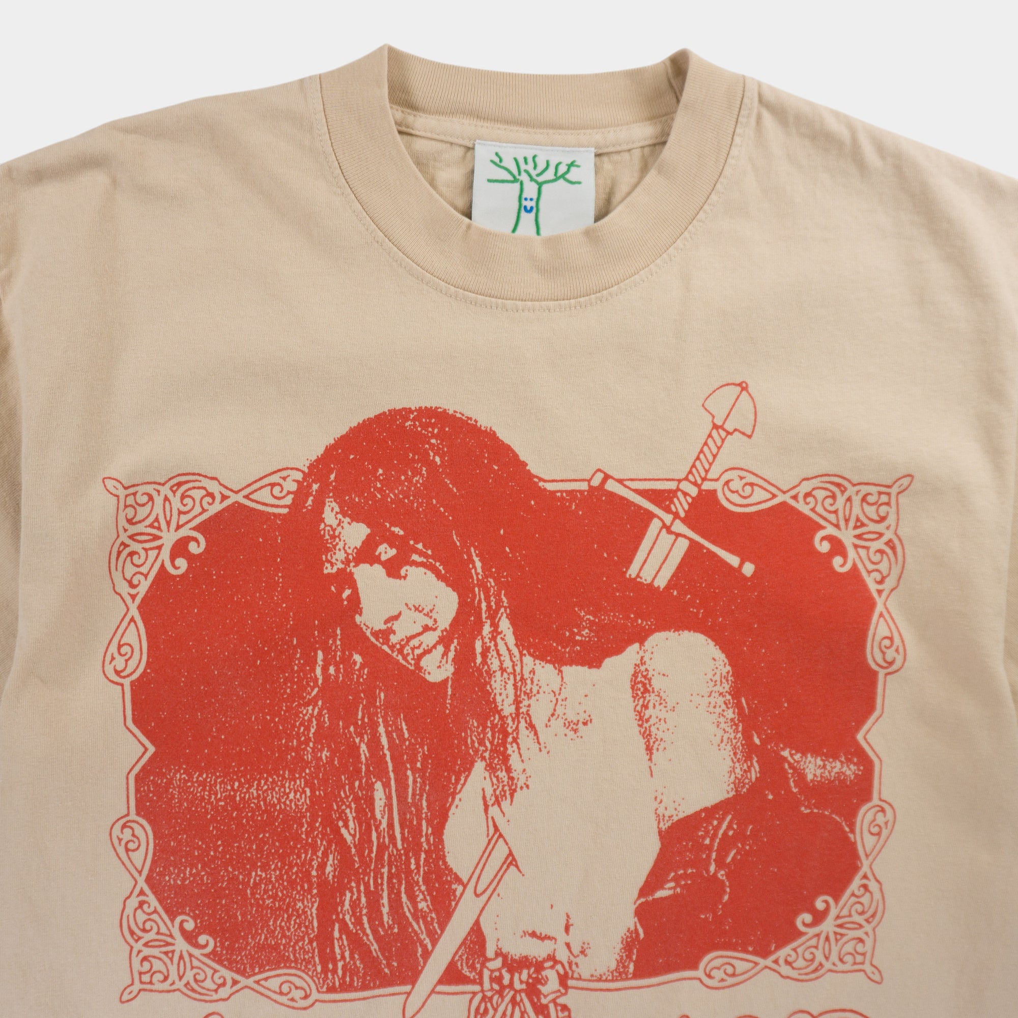 Online Ceramics x Weyes World Tour Бежова Тениска с Графика