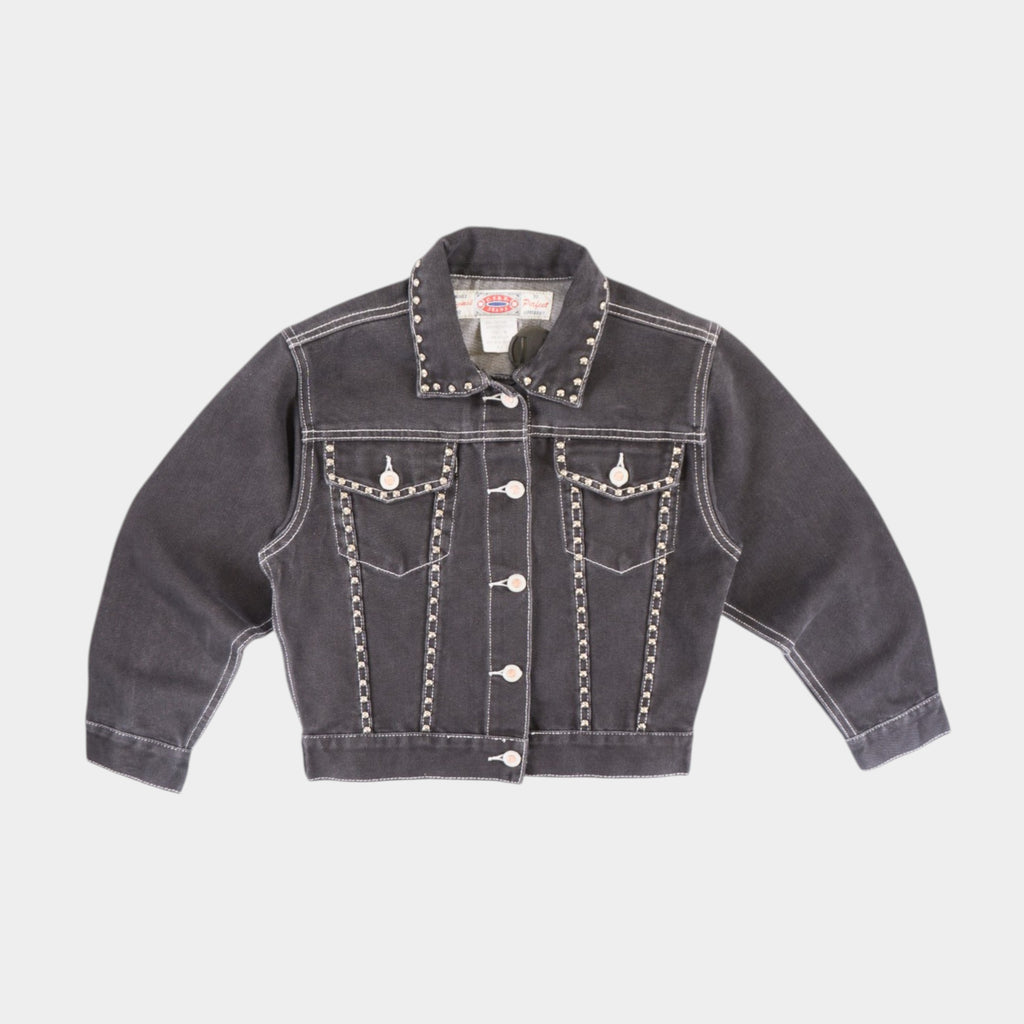 C.T.B.D. Jeans Винтидж Тъмно Сиво Дънково Яке