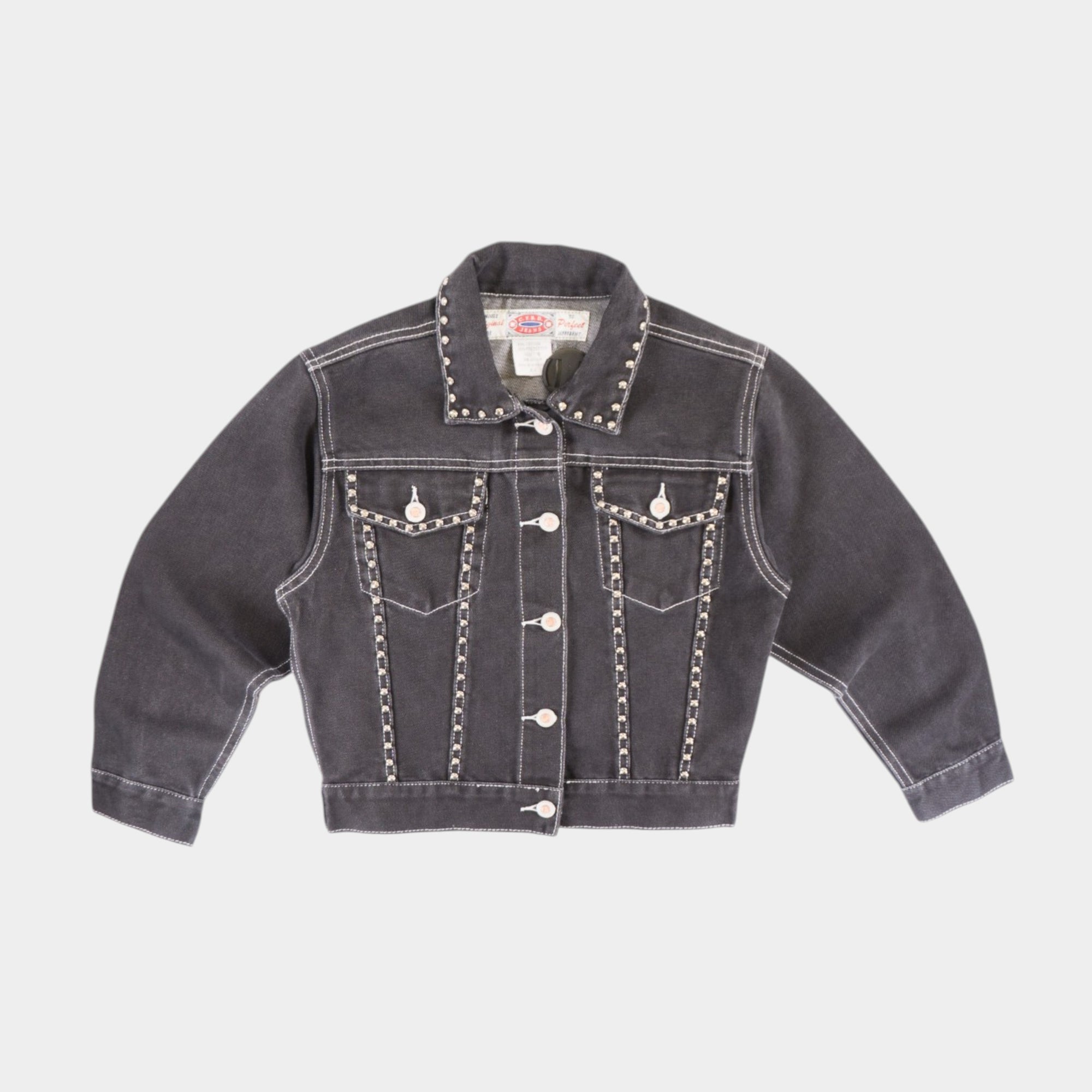 C.T.B.D. Jeans Винтидж Тъмно Сиво Дънково Яке