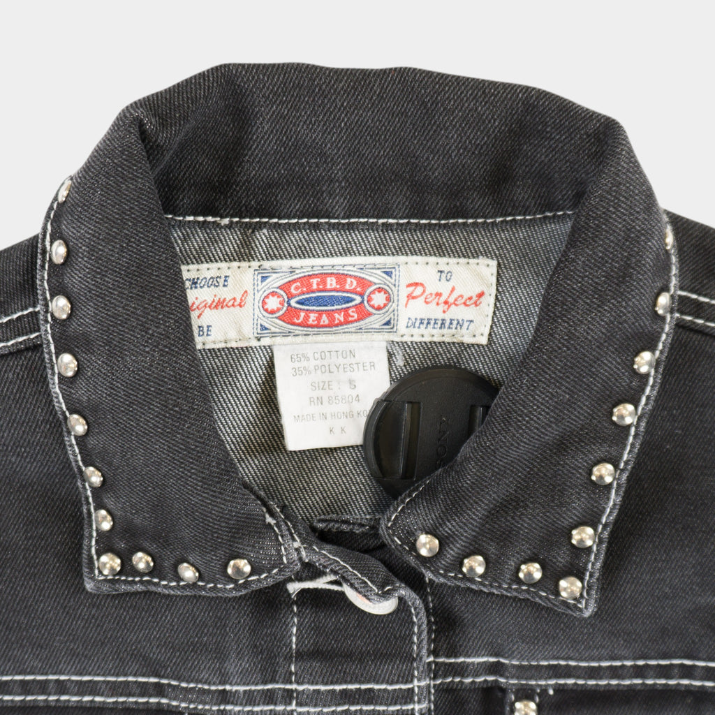 C.T.B.D. Jeans Винтидж Тъмно Сиво Дънково Яке