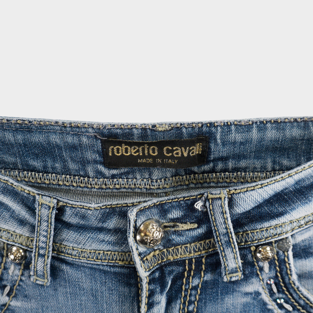 Roberto Cavalli Винтидж 2000-те Сини Дънки