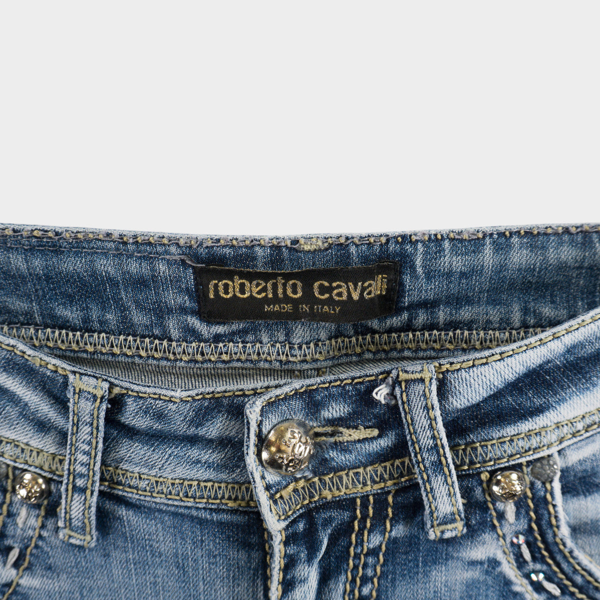 Roberto Cavalli Винтидж 2000-те Сини Дънки