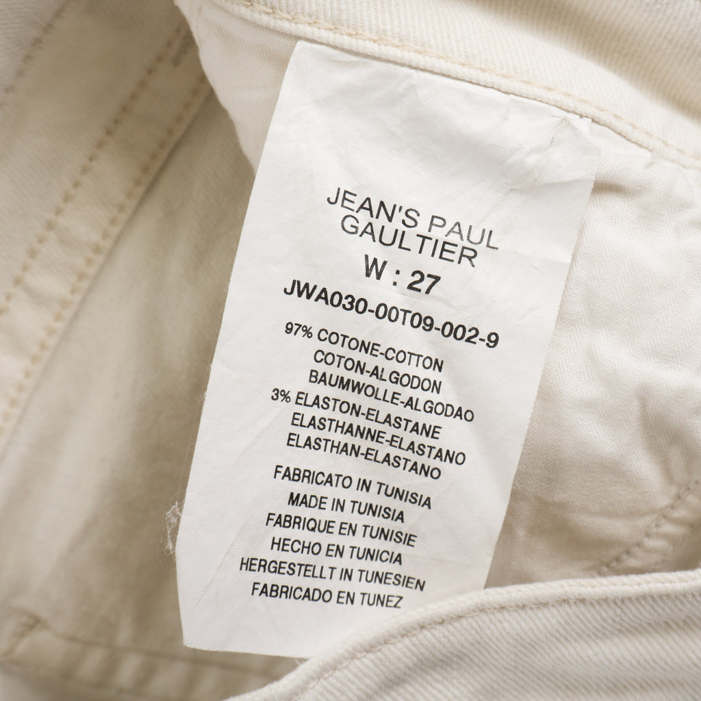 Jean’s Paul Gaultier Винтидж 90-те Бели Дънки