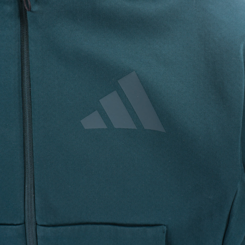 Adidas Зелен Суичър с Цип