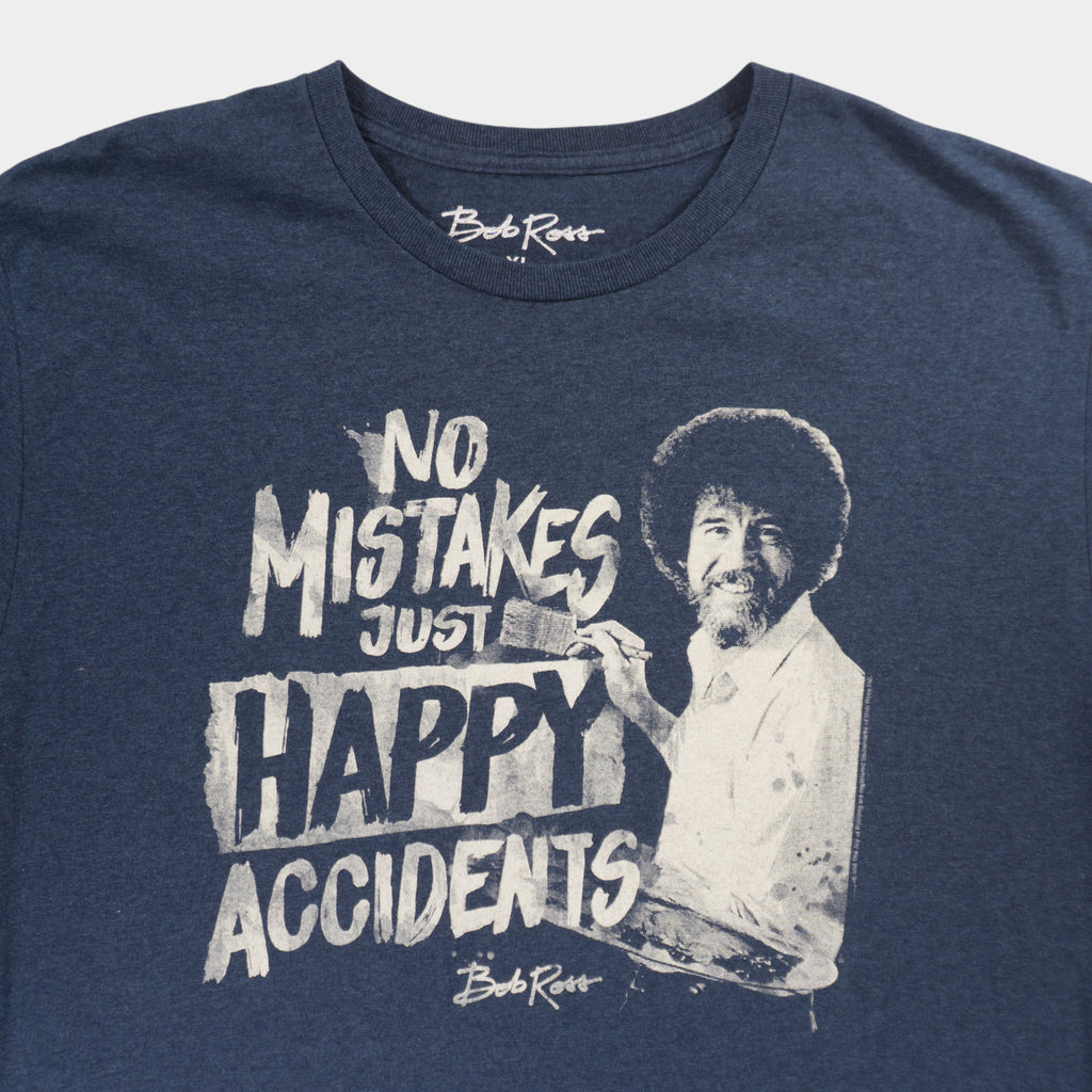 Bob Ross Синя Тениска с Графика