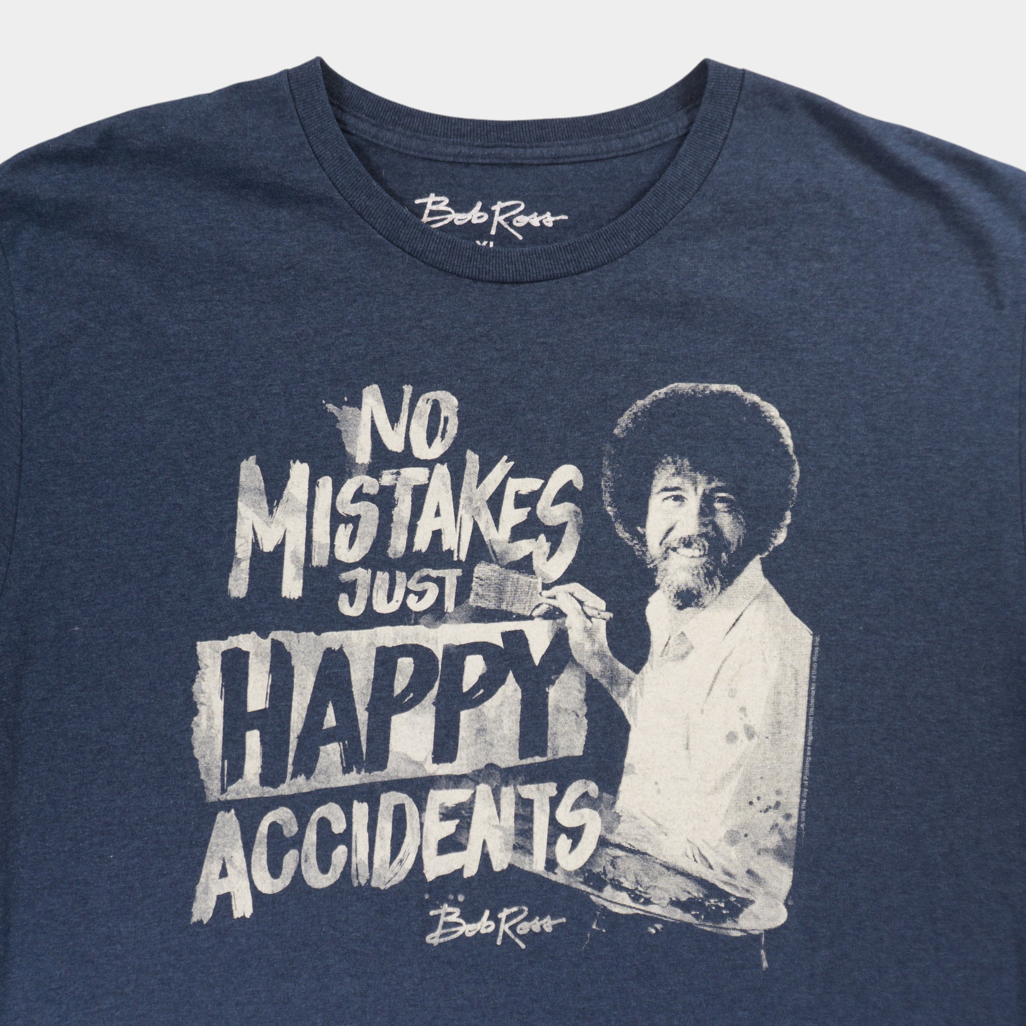 Bob Ross Синя Тениска с Графика