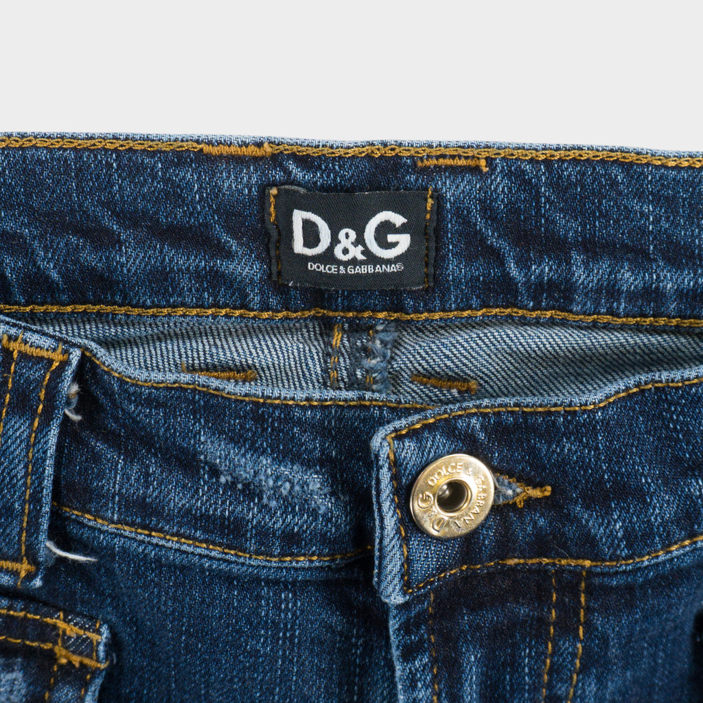 Dolce & Gabbana Винтидж 2000-те Сини Дънки