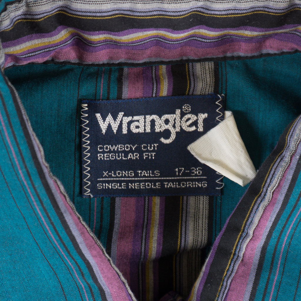 Wrangler Винтидж Раирана Риза с Дълъг Ръкав