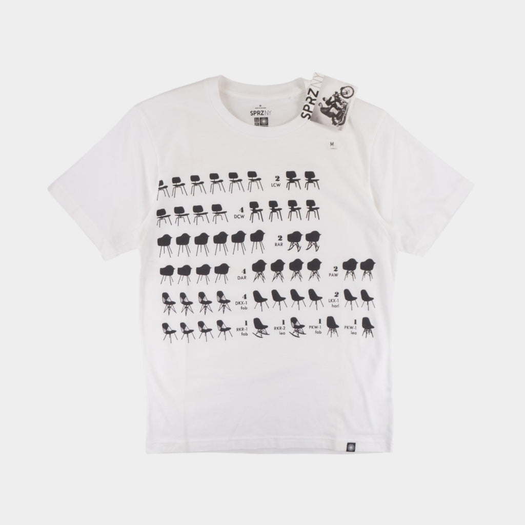 Uniqlo X Eames Office Бяла Тениска с Графика