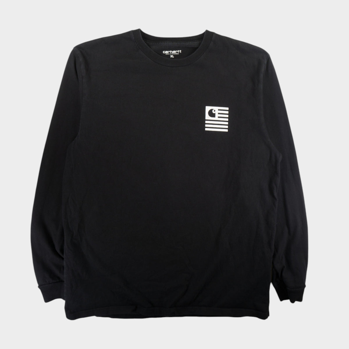 Carhartt L/S State Flames Черна Блуза с Графика