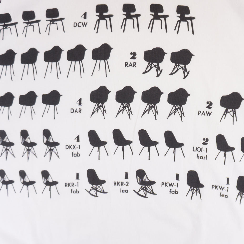 Uniqlo X Eames Office Бяла Тениска с Графика