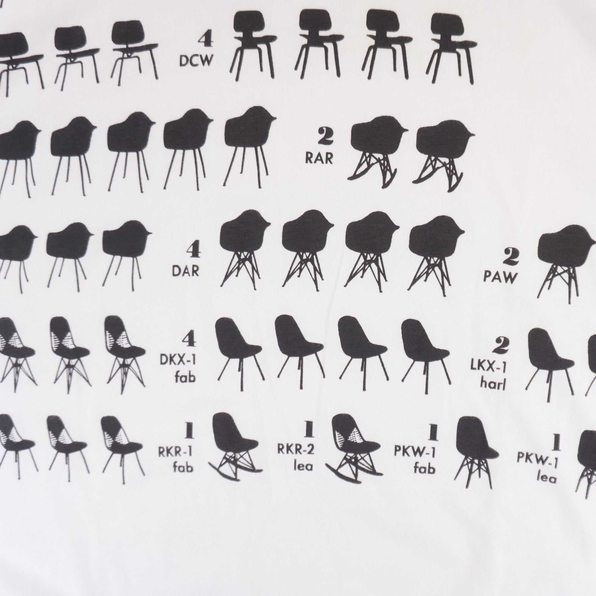Uniqlo X Eames Office Бяла Тениска с Графика