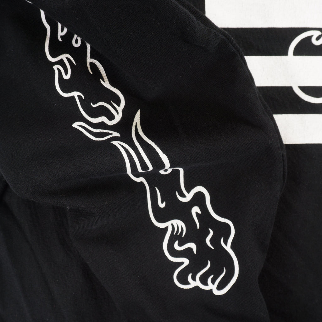 Carhartt L/S State Flames Черна Блуза с Графика