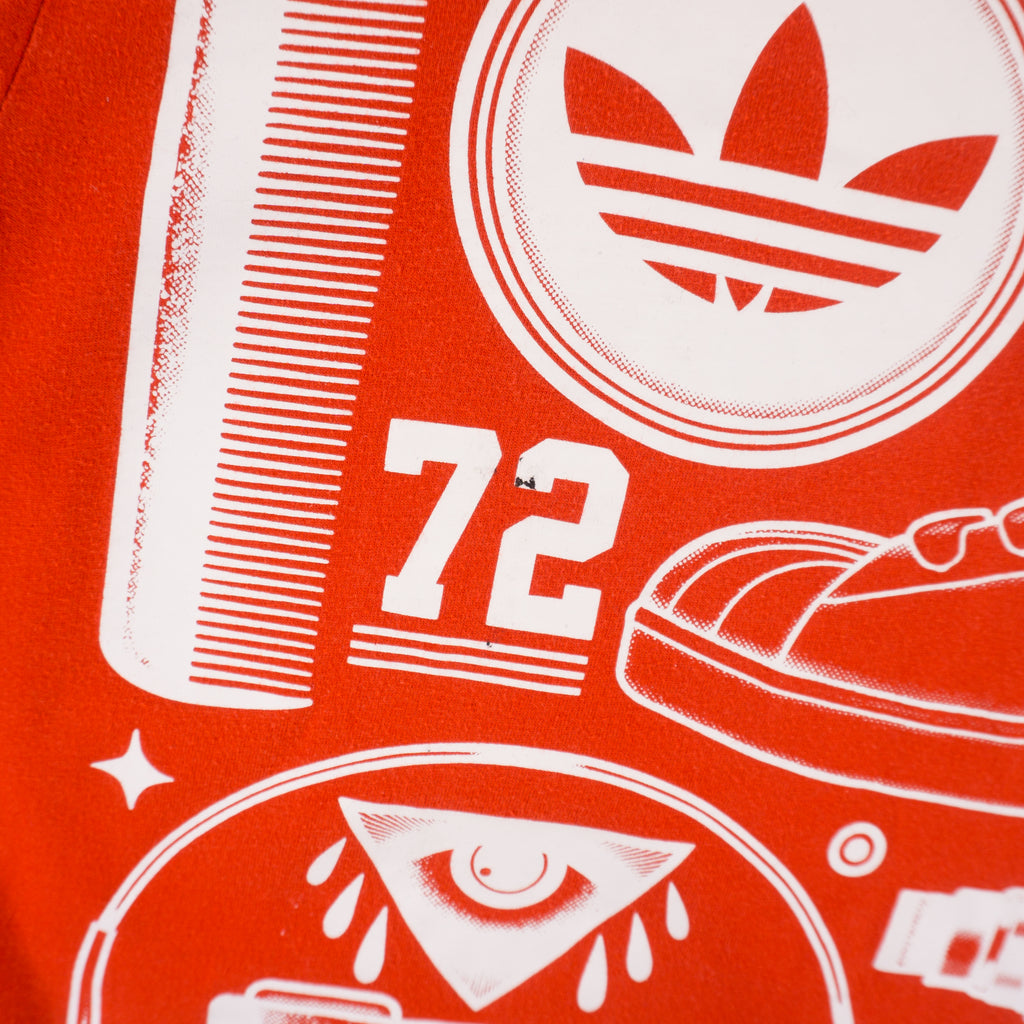 Adidas Originals Червена Тениска с Графика