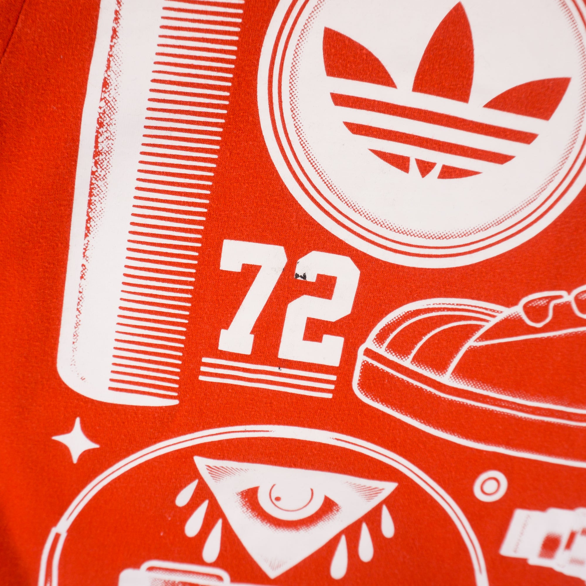 Adidas Originals Червена Тениска с Графика
