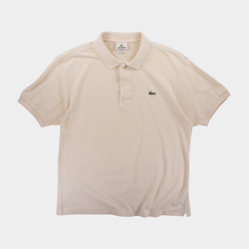 Lacoste Винтидж 2000те Бежова Тениска с Яка