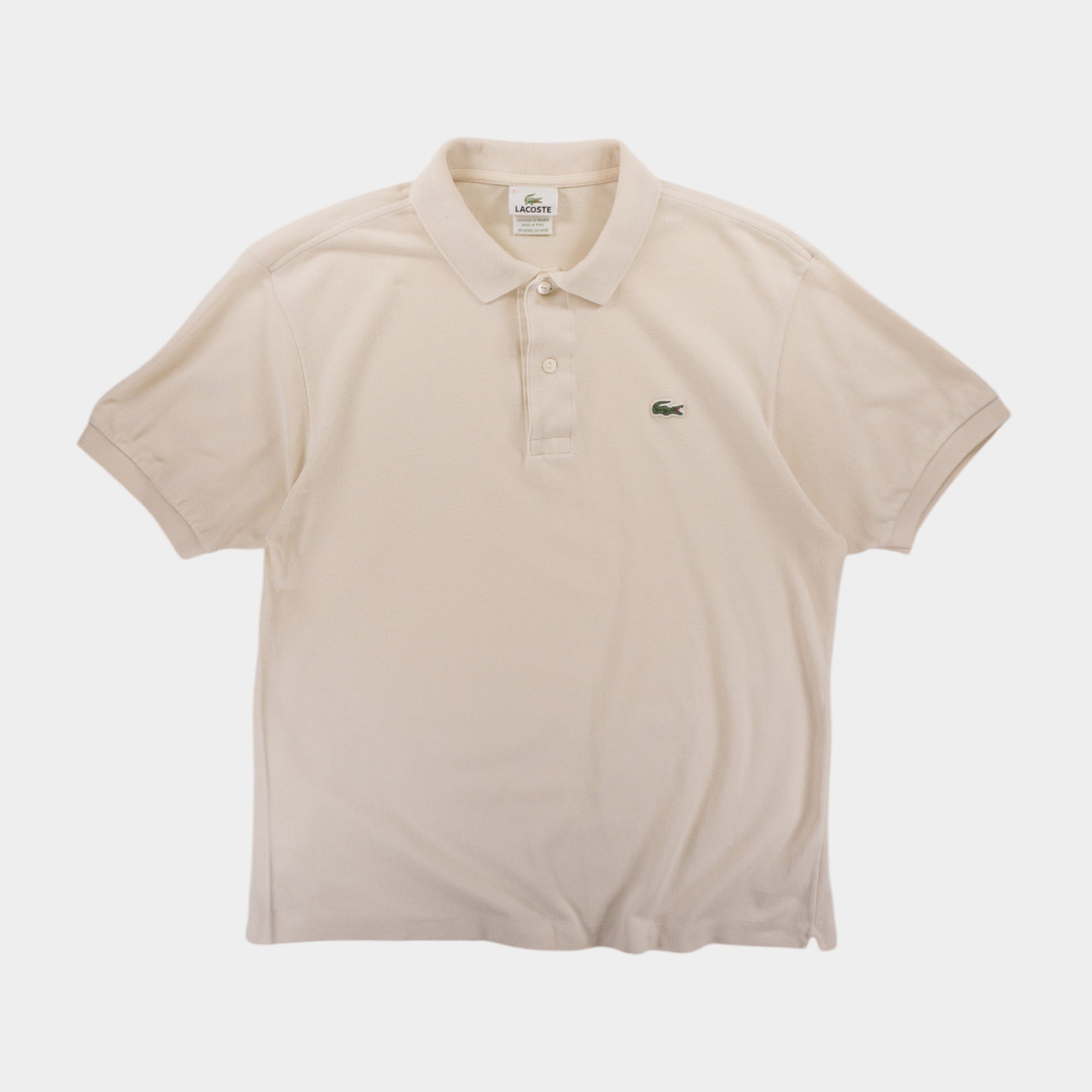 Lacoste Винтидж 2000те Бежова Тениска с Яка