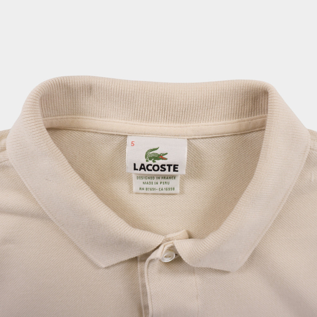 Lacoste Винтидж 2000те Бежова Тениска с Яка