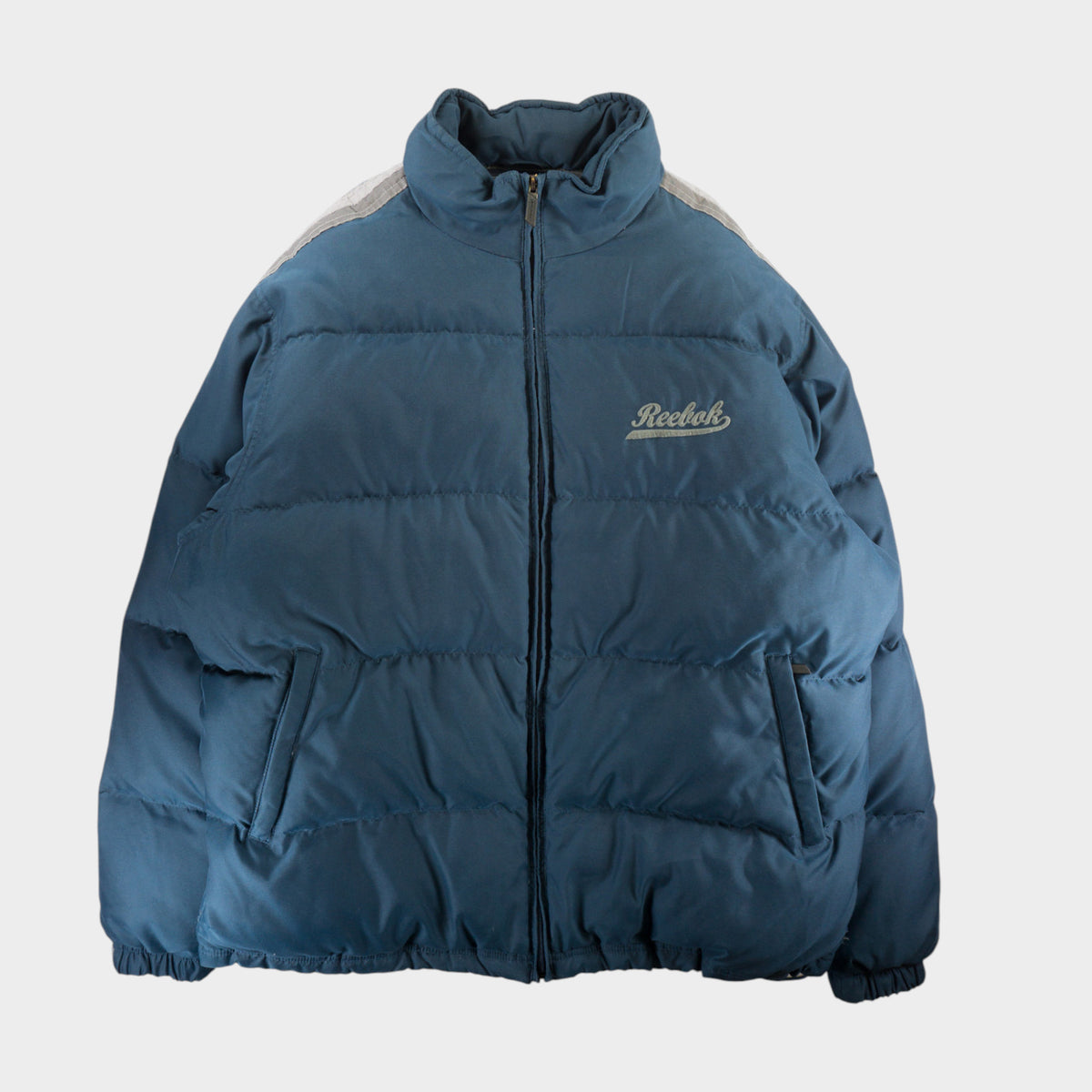 Reebok Винтидж 2000-те Синьо Пухено Яке