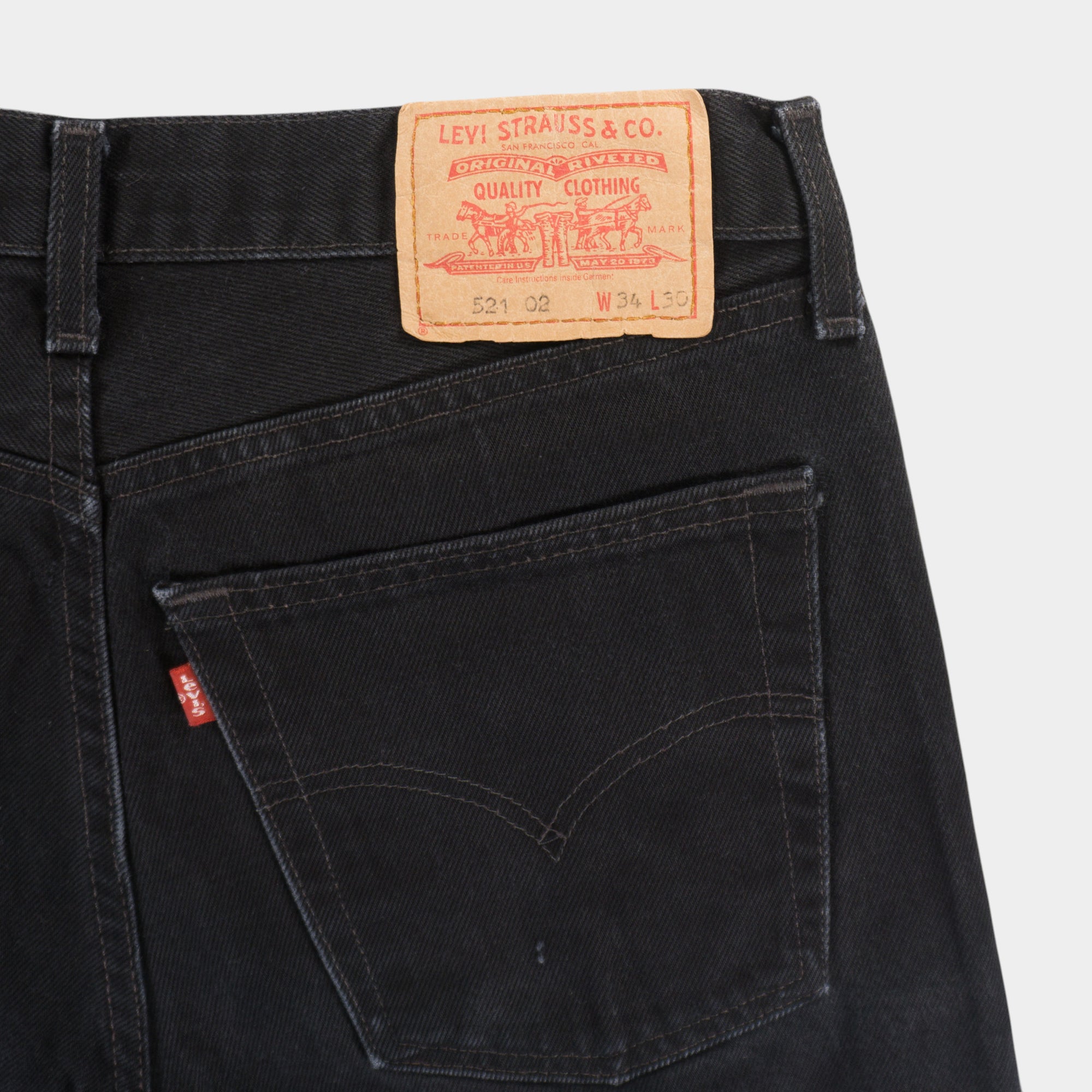 Levi's 521 Черни Къси Дънки