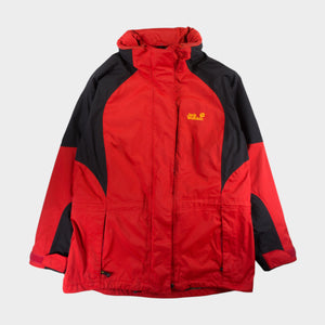 Jack Wolfskin Червено Туристическо Яке