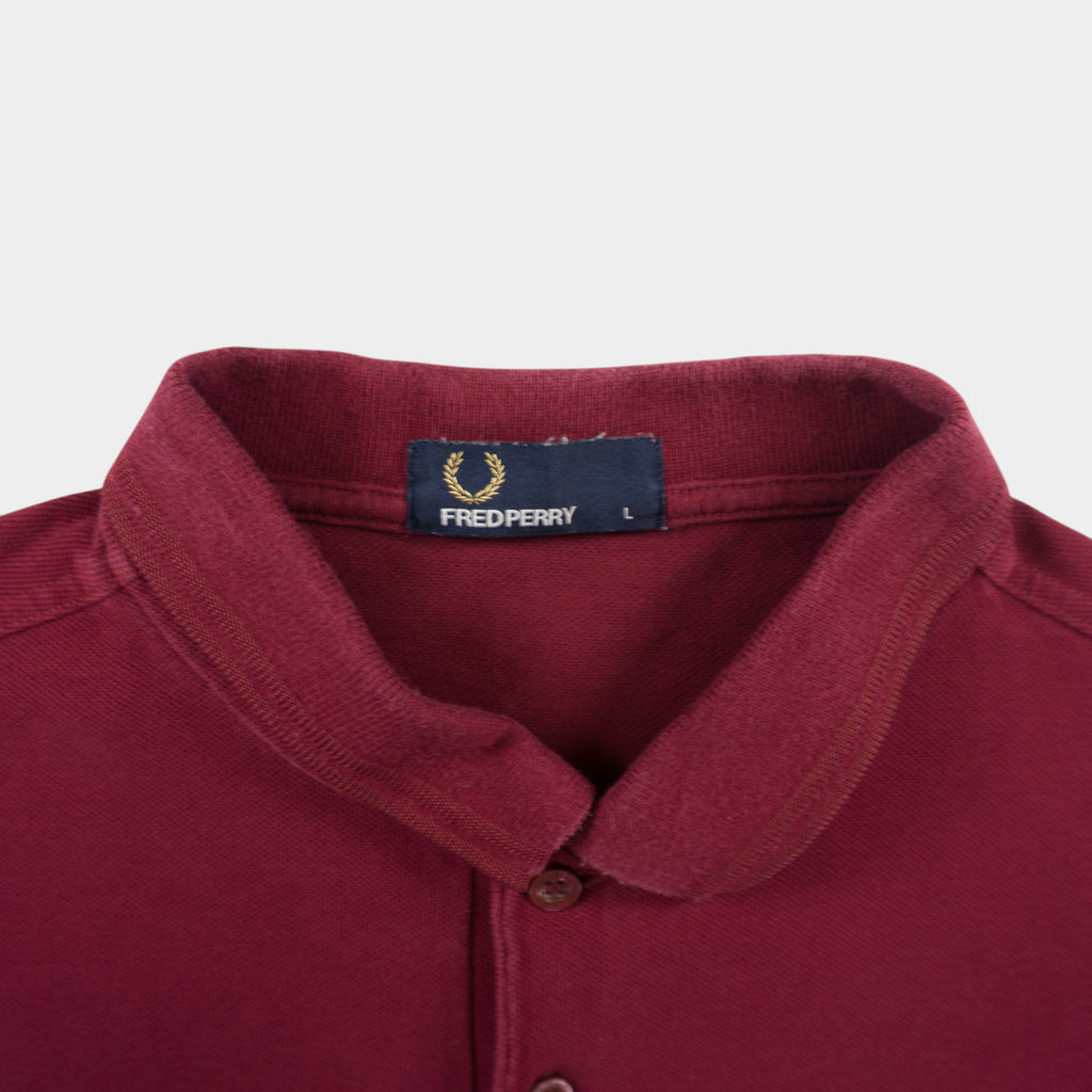 Fred Perry Бордо Тениска с Яка