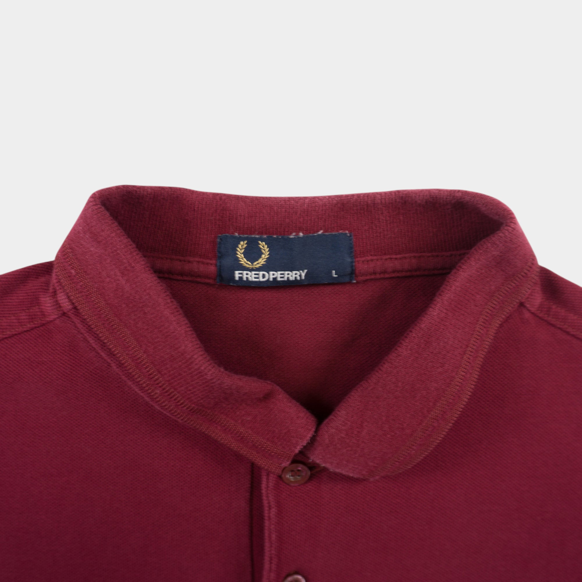 Fred Perry Бордо Тениска с Яка
