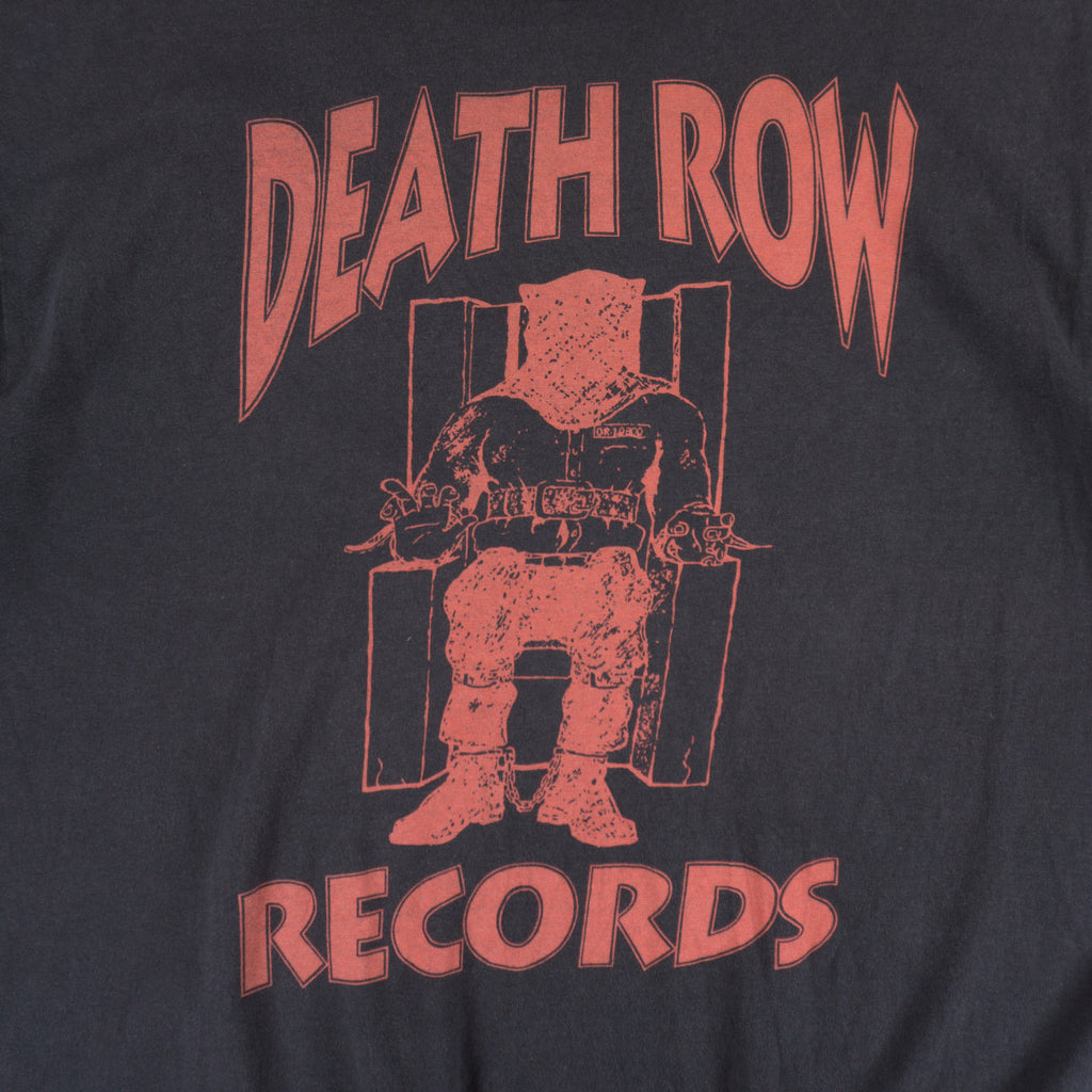 Death Row Records Черна Тениска с Графика
