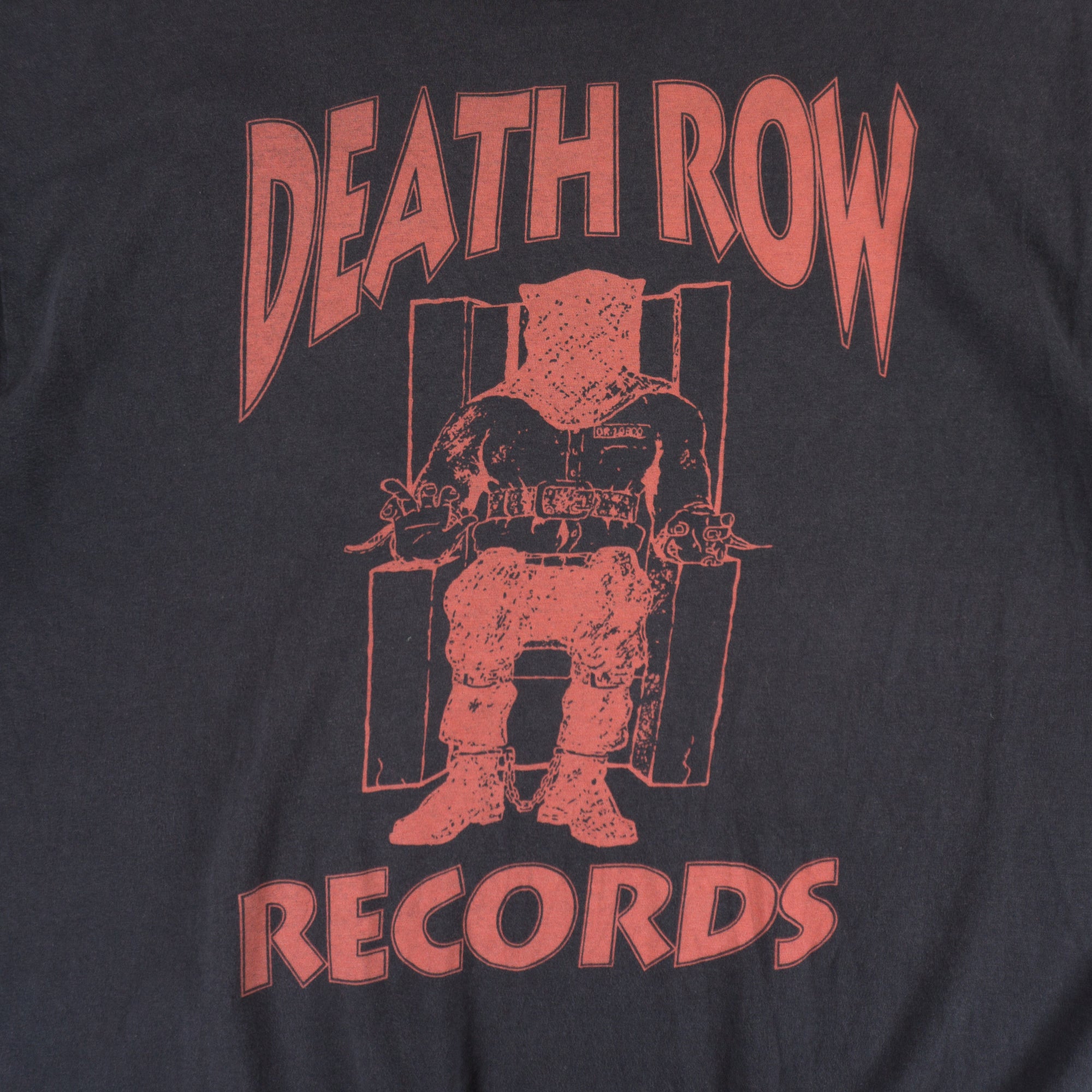 Death Row Records Черна Тениска с Графика