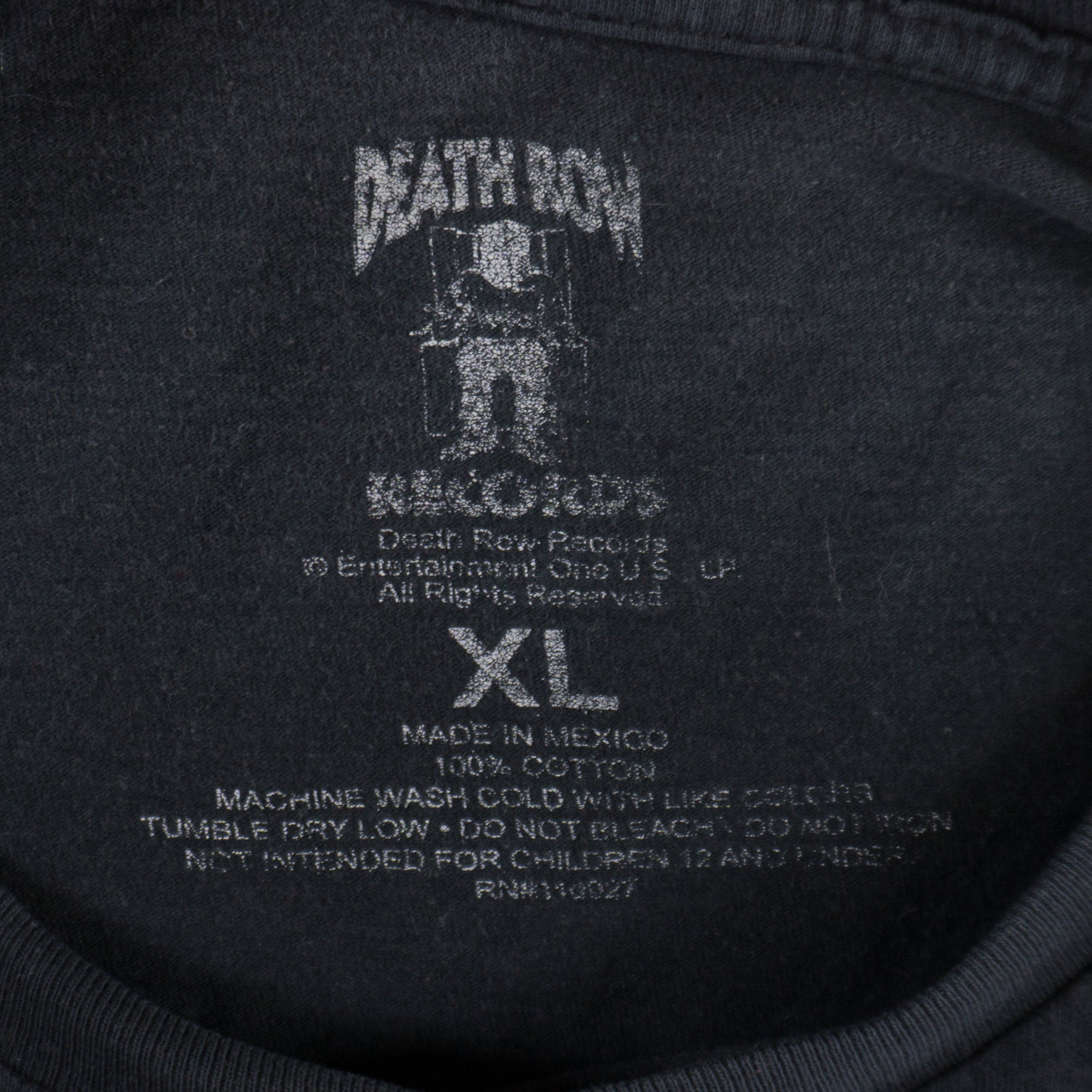 Death Row Records Черна Тениска с Графика