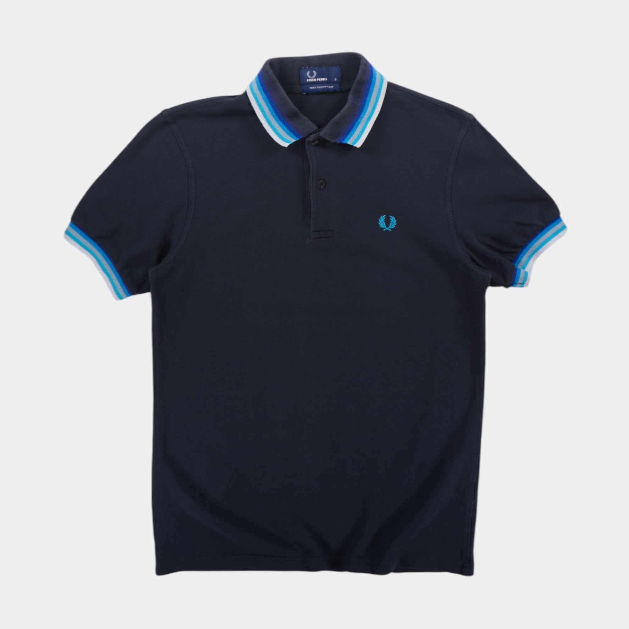 Fred Perry Синя Тениска с Яка