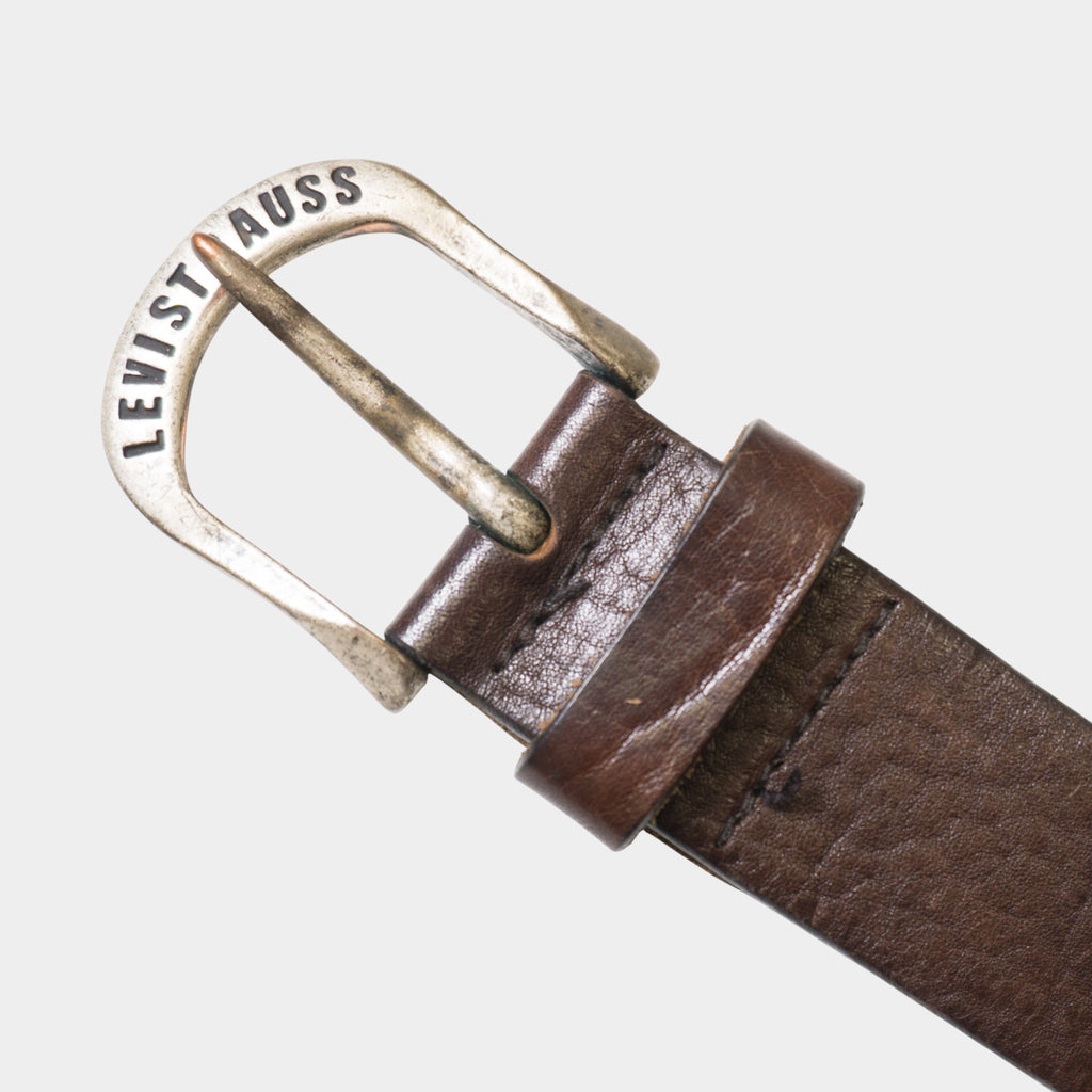 Levi's Винтидж Кафяв Кожен Колан